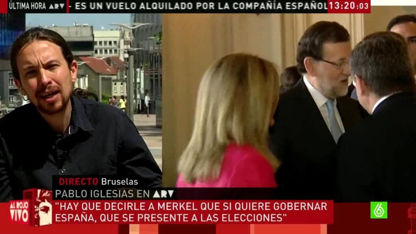 Pablo Iglesias habla sobre Merkel