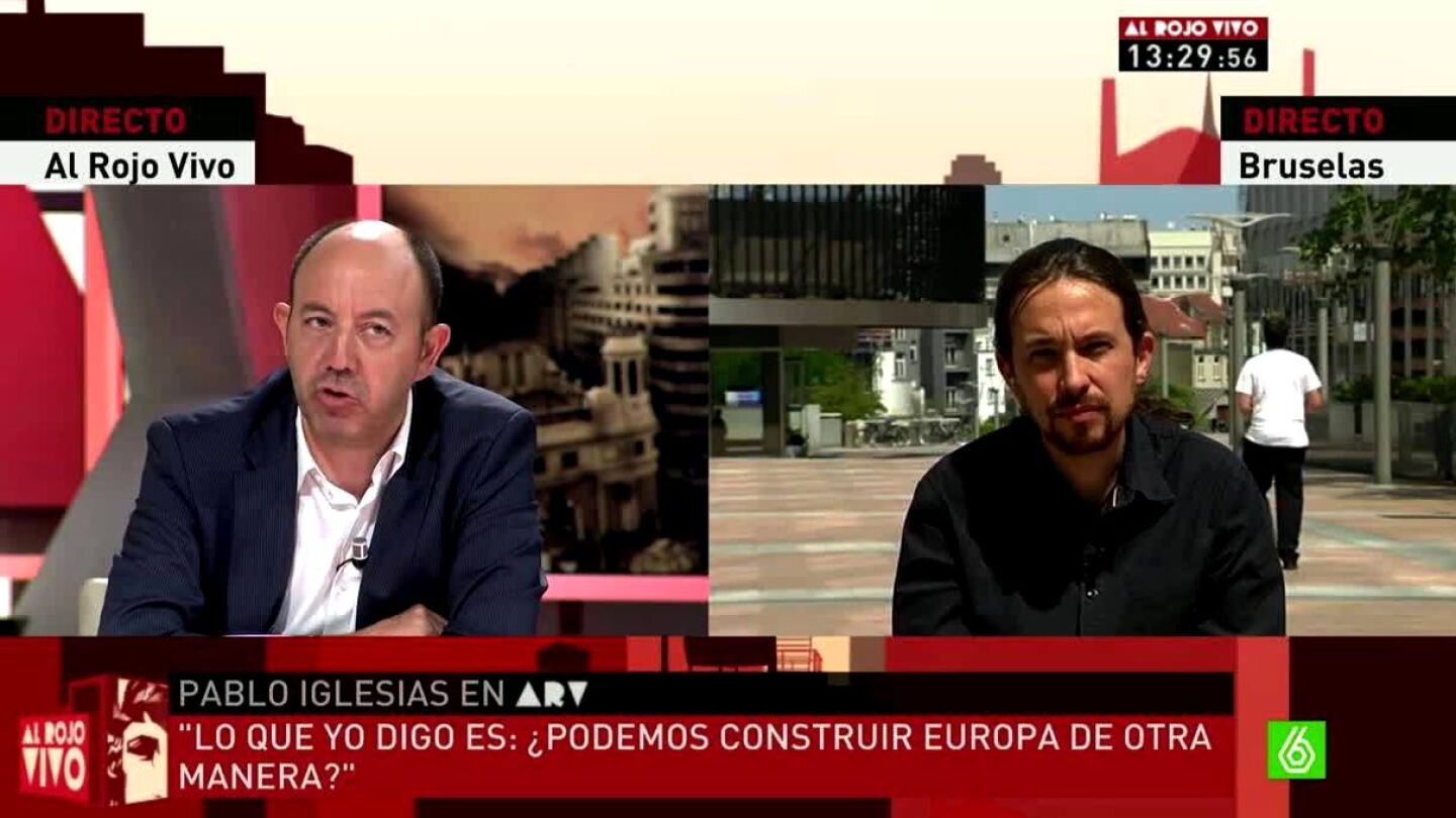 Gonzalo Bernardos y Pablo Iglesias