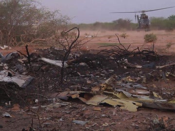 Zona en la que han sido localizados los restos del avión de Swiftair Zona en la que han sido localizados los restos del avión de Swiftair