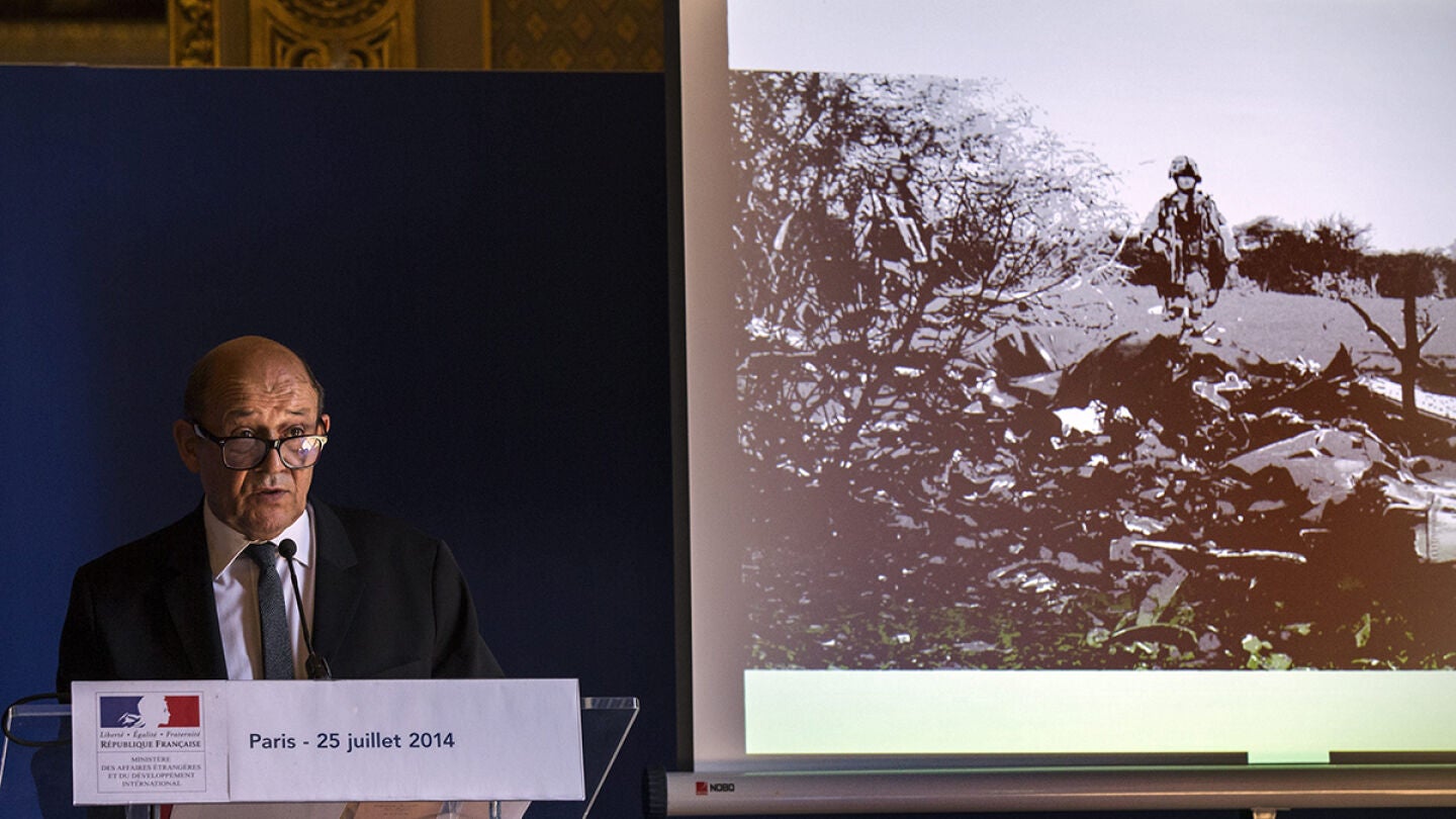 El ministro franc&eacute;s de Defensa, Jean-Yves Le Drian