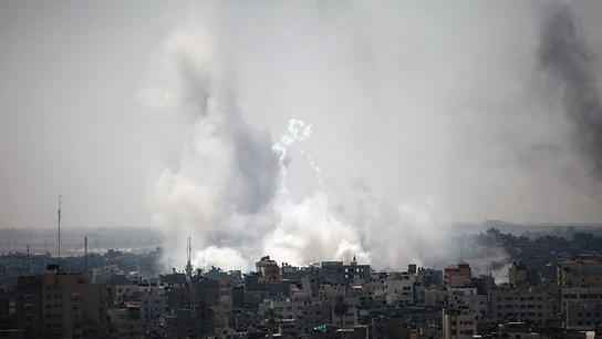Gaza tras un bombardeo del Ejército israelí Gaza tras un bombardeo del Ejército israelí