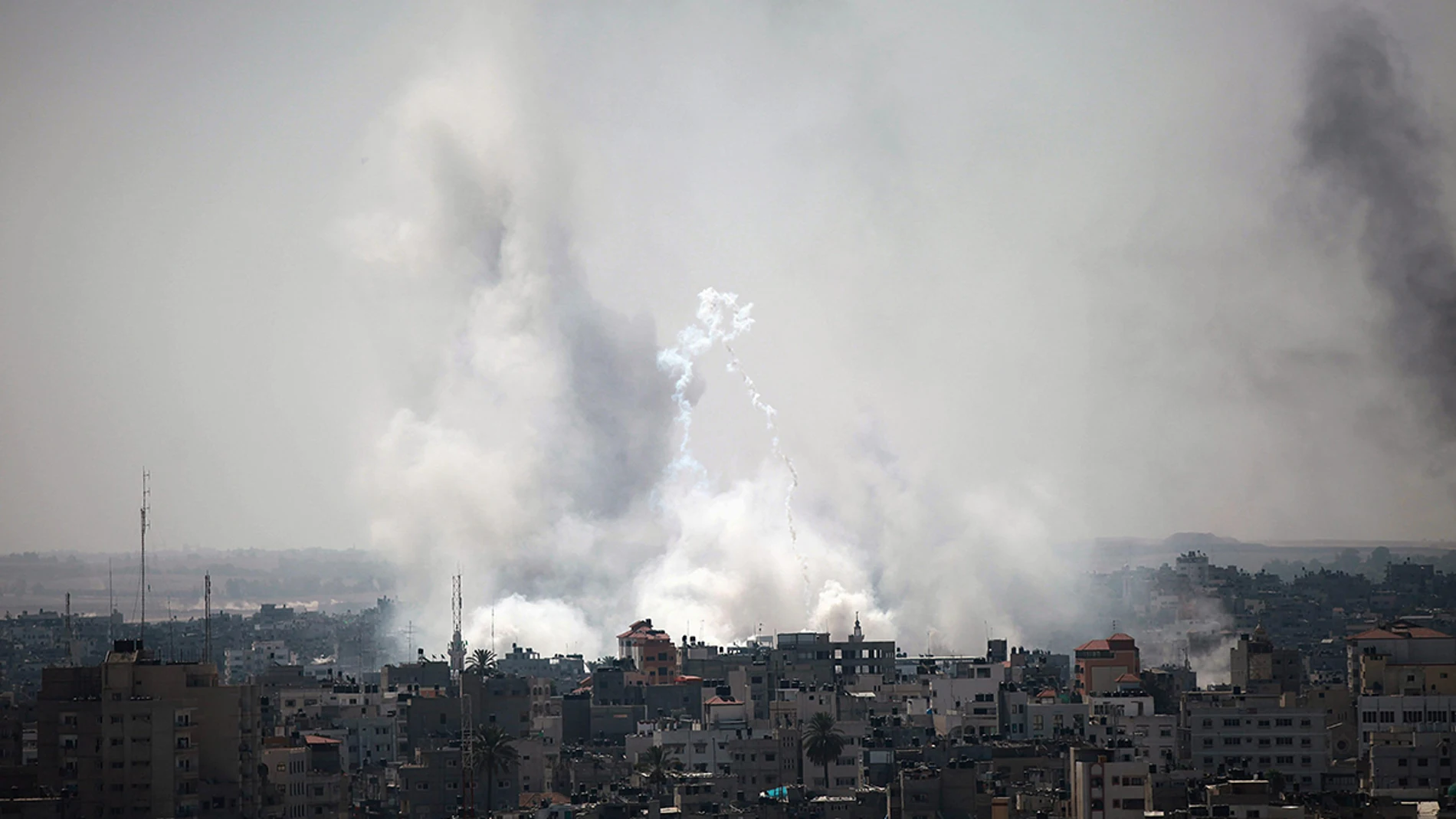 Gaza tras un bombardeo del Ejército israelí