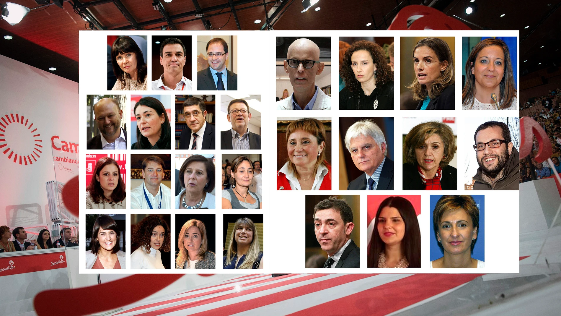 Miembros de la Ejecutiva del PSOE