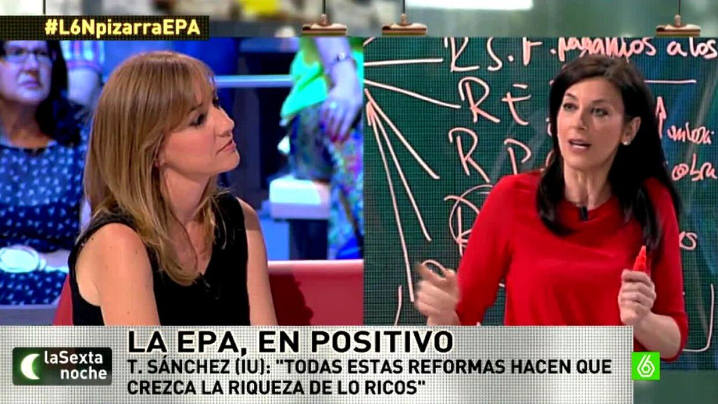 Tania S&aacute;nchez y Serrano en laSexta Noche
