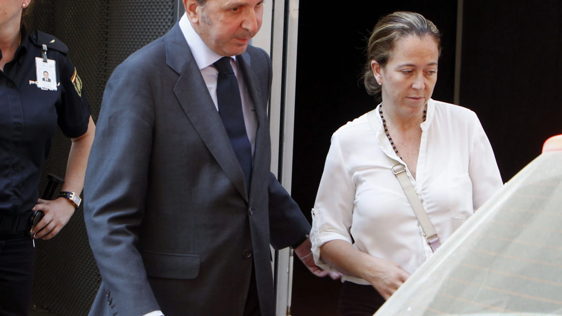 Florencia Maté, a su salida de la Audiencia Nacional