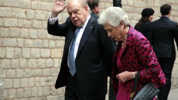 El expresidente de la Generalitat Jordi Pujol y su mujer, Marta Ferrusola