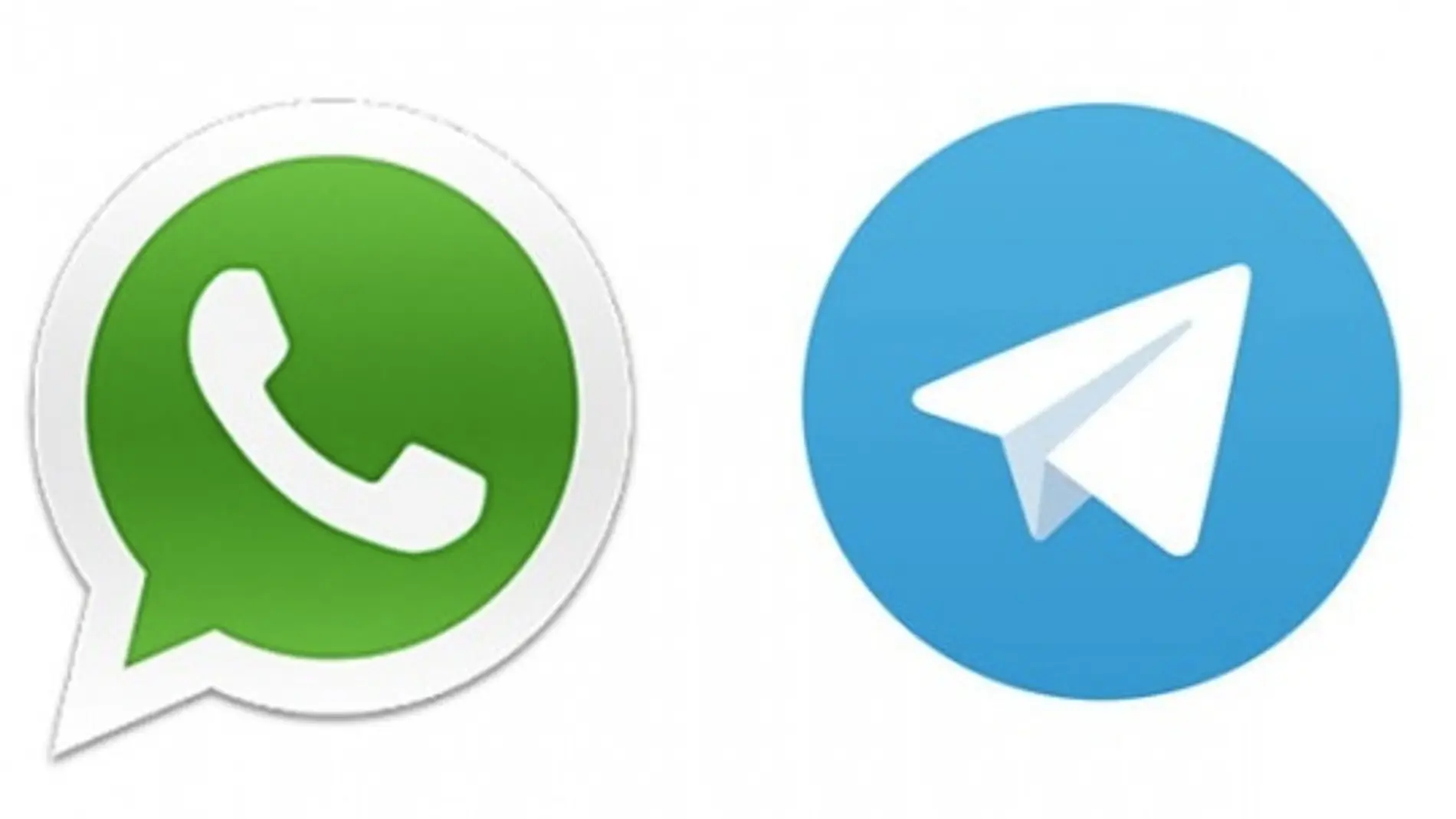 Logotipos de WhatsApp y Telegram