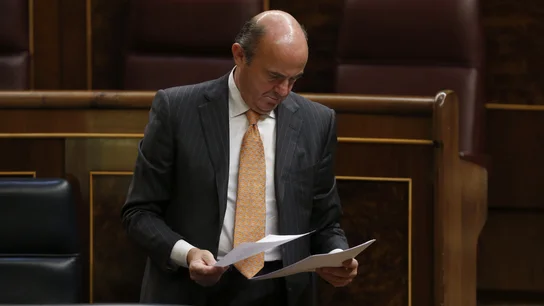El ministro de Economía, Luis de Guindos El ministro de Economía, Luis de Guindos