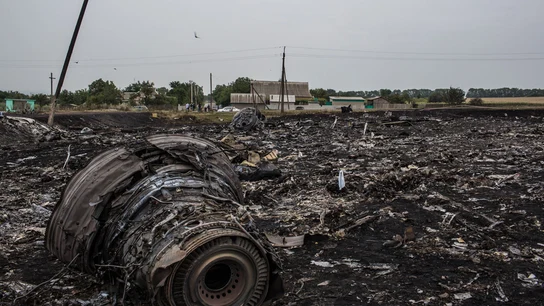 Restos del avión de Malaysia Airlines derribado en Ucrania Restos del avión de Malaysia Airlines derribado en Ucrania