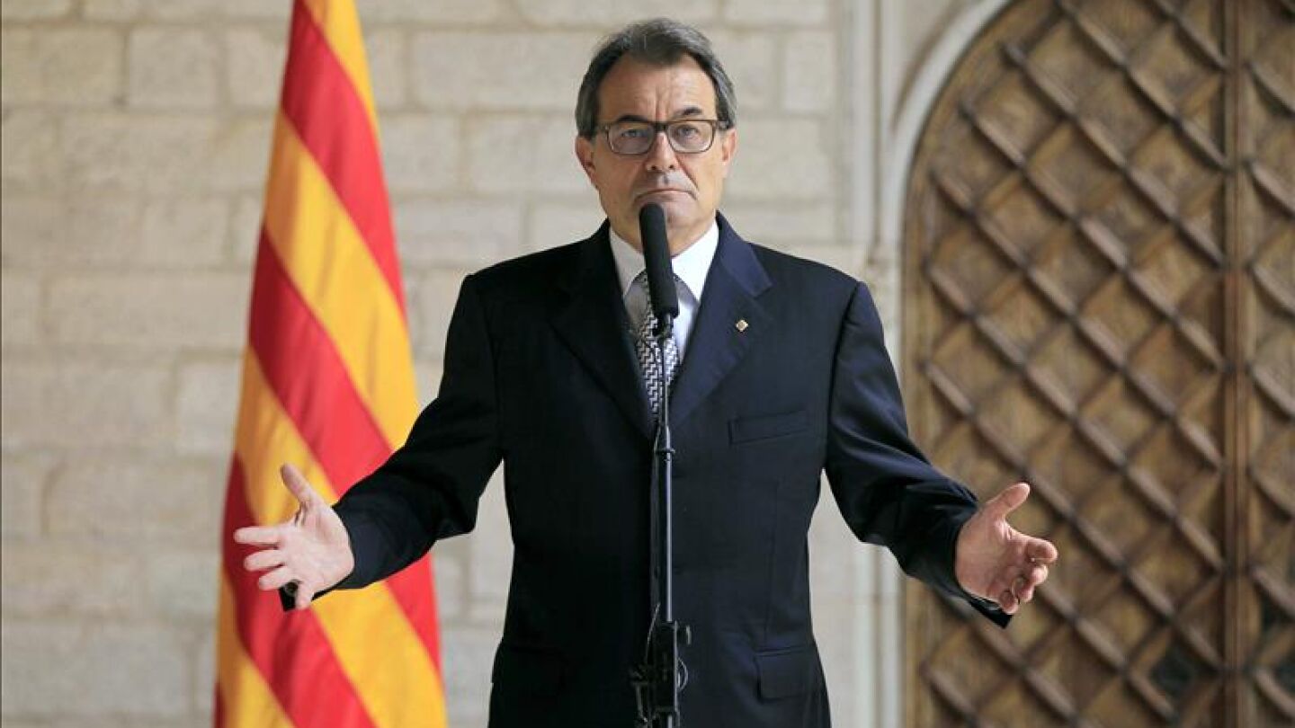 Artur Mas comparece ante los medios de comunicaci&oacute;n