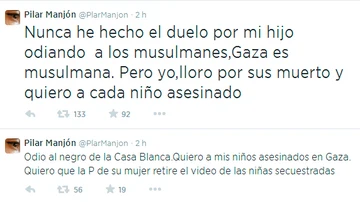 Los polémicos tweets de Pilar Manjón