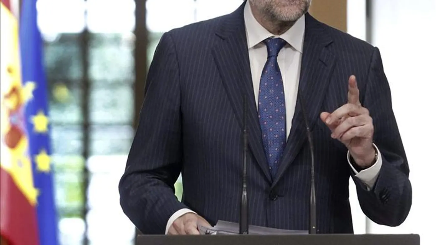 Mariano Rajoy durante su rueda de prensa Mariano Rajoy durante su rueda de prensa