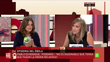 Tania Sánchez debate con Pilar Gómez en Al Rojo Vivo