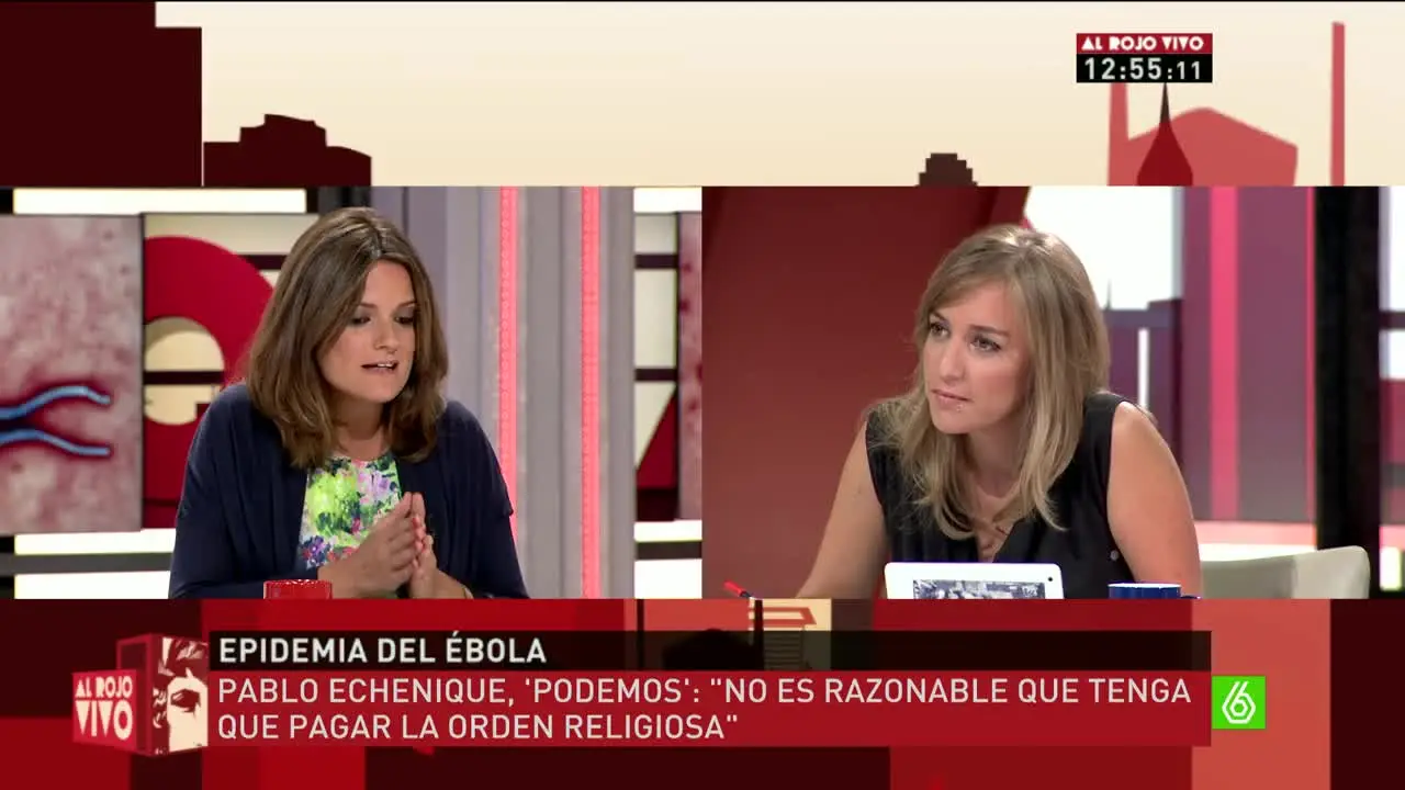 Tania Sánchez debate con Pilar Gómez en Al Rojo Vivo Tania Sánchez debate con Pilar Gómez en Al Rojo Vivo
