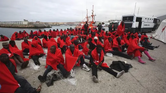 Más de 220 inmigrantes rescatados Más de 220 inmigrantes rescatados