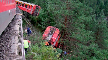 Accidente de tren en Suiza