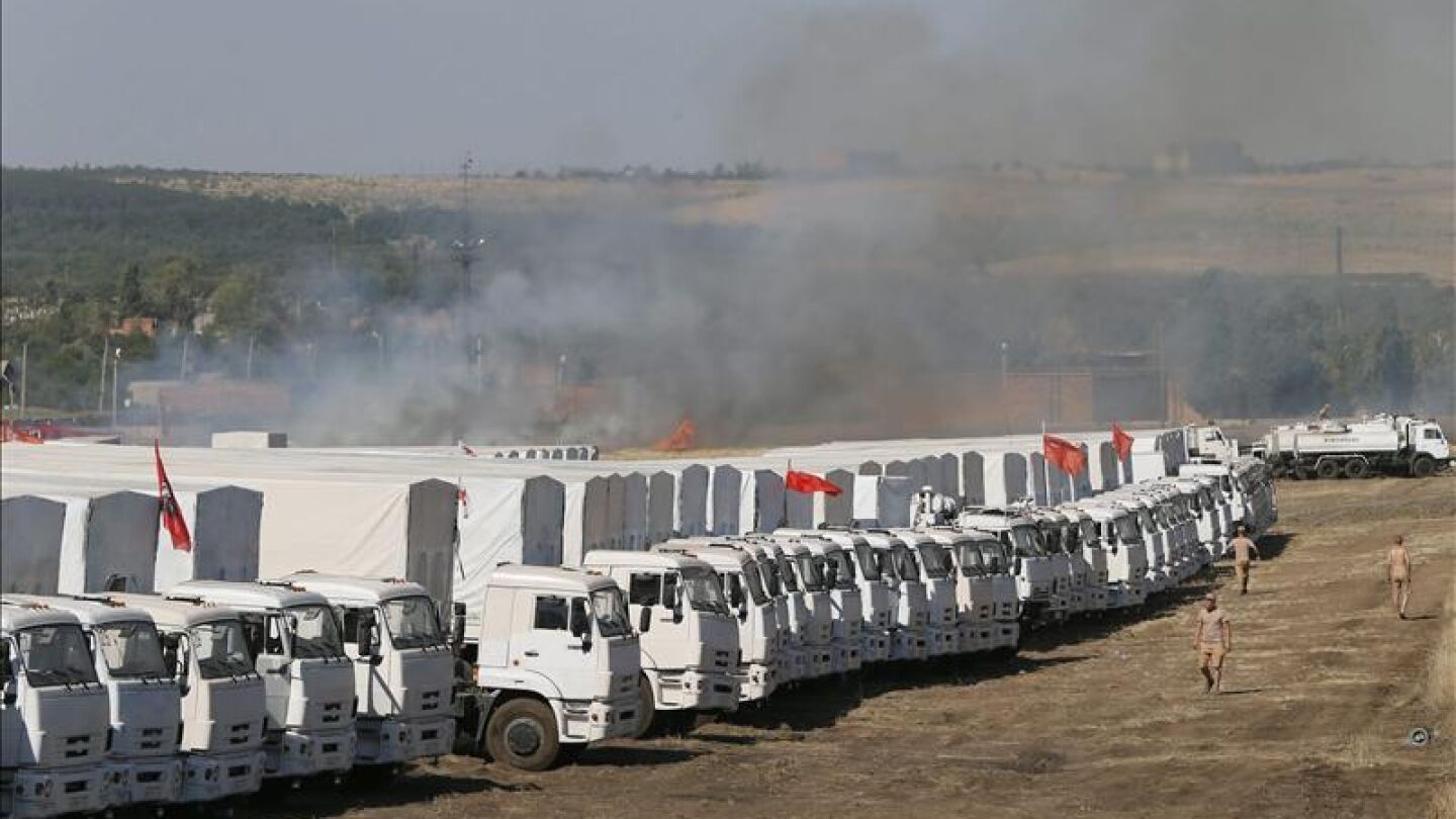 Convoy humanitario ruso en Ucrania