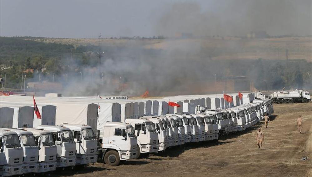 Convoy humanitario ruso en Ucrania