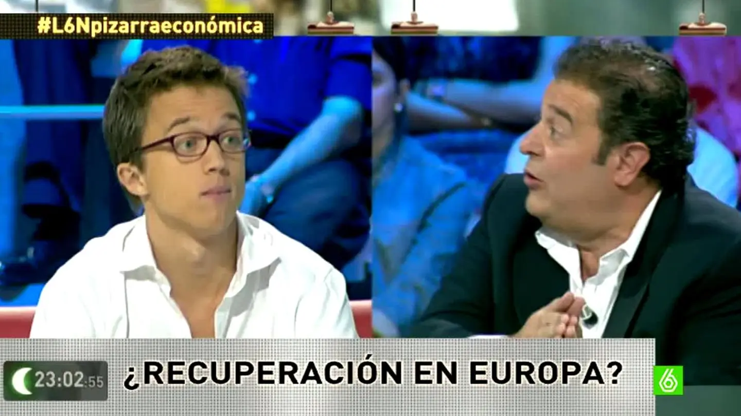 Errejón y Gerardo Camps en laSexta Noche Errejón y Gerardo Camps en laSexta Noche