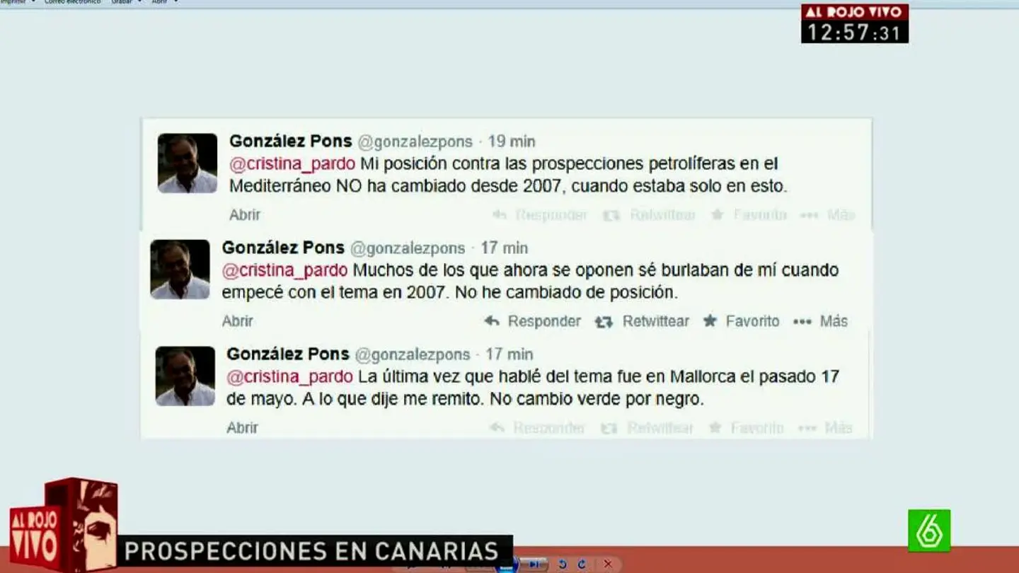 González Pons, contra las prospecciones González Pons, contra las prospecciones
