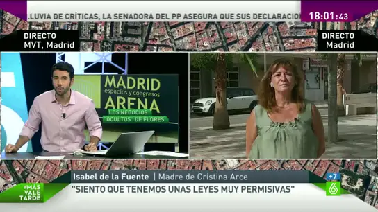 Isabel de la Fuente, madre de una de las chicas fallecidas en la tragedia del Madrid Arena Isabel de la Fuente, madre de una de las chicas fallecidas en la tragedia del Madrid Arena