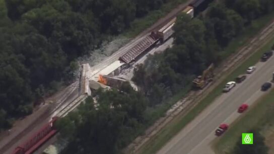Choque de trenes en Arkansas