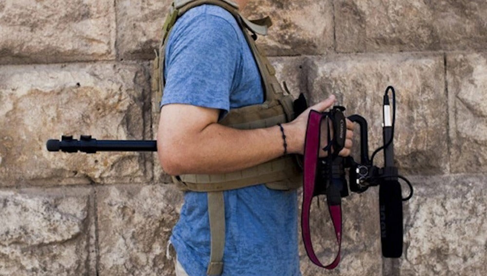 El periodista estadounidense James Foley, secuestrado en noviembre de 2012 por yihadistas en Siria
