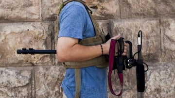 El periodista estadounidense James Foley, secuestrado en noviembre de 2012 por yihadistas en Siria