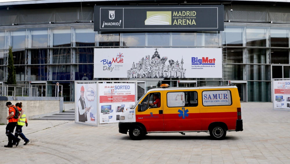 Vista del exterior del recinto Madrid Arena