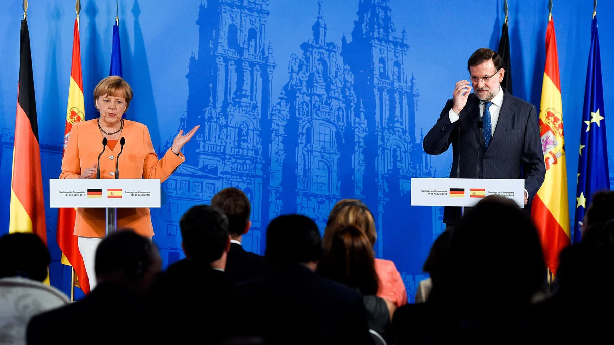 Mariano Rajoy y Angela Merkel