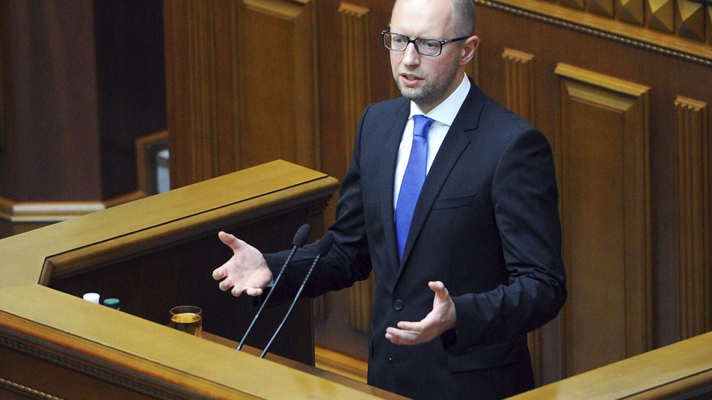 El primer ministro ucraniano, Arseni Yatseniuk