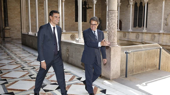 Pedro Sánchez y Artur Mas Pedro Sánchez y Artur Mas