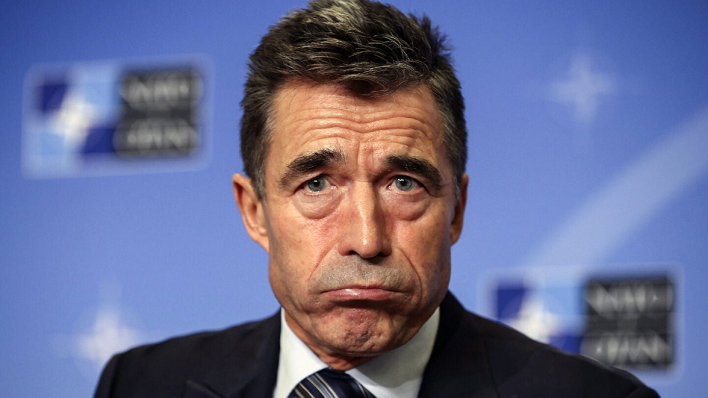 El secretario general de la OTAN, Anders Fogh Rasmussen