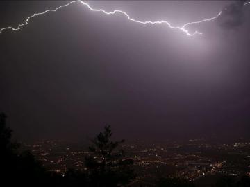 Tormenta eléctrica en Navarra
