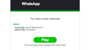 El timo del contestador automático de WhatsApp