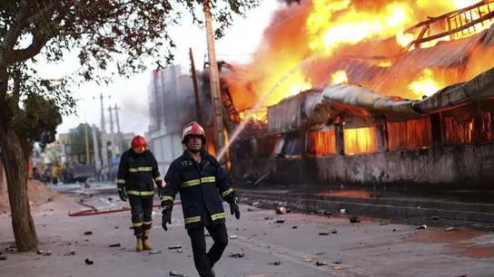 Explosión en una estación de metro de Santiago de Chile Explosión en una estación de metro de Santiago de Chile