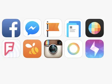 Iconos de varias apps de una empresa Iconos de varias apps de una empresa