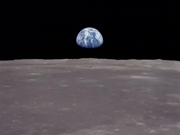 La Tierra vista desde la Luna en 1969 La Tierra vista desde la Luna en 1969