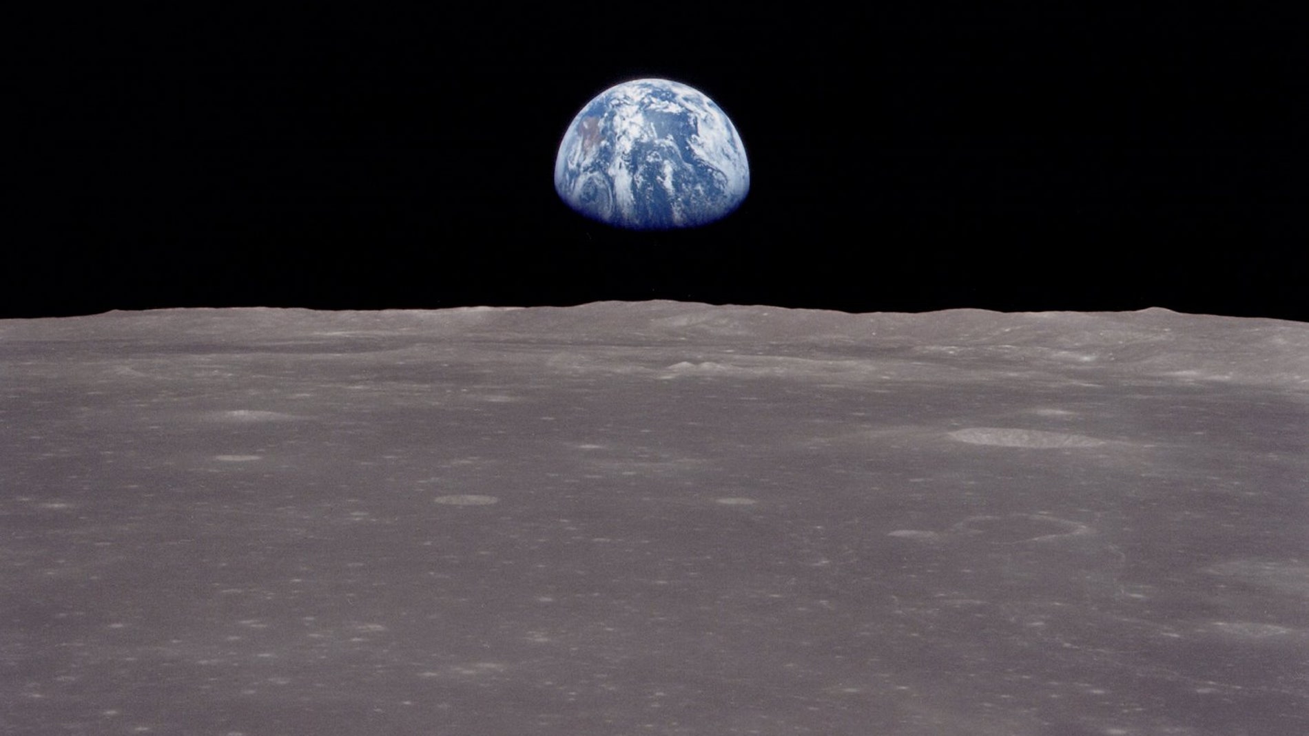 La Tierra vista desde la Luna en 1969