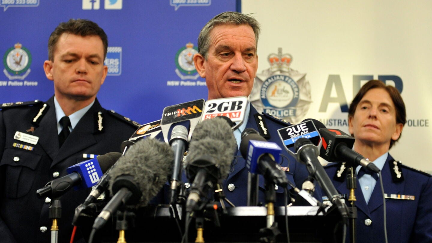 El comisionado Andrew Colvin de la Polic&iacute;a Federal Australiana