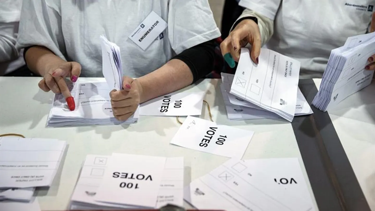 Recuento del referéndum sobre la independencia de Escocia Recuento del referéndum sobre la independencia de Escocia