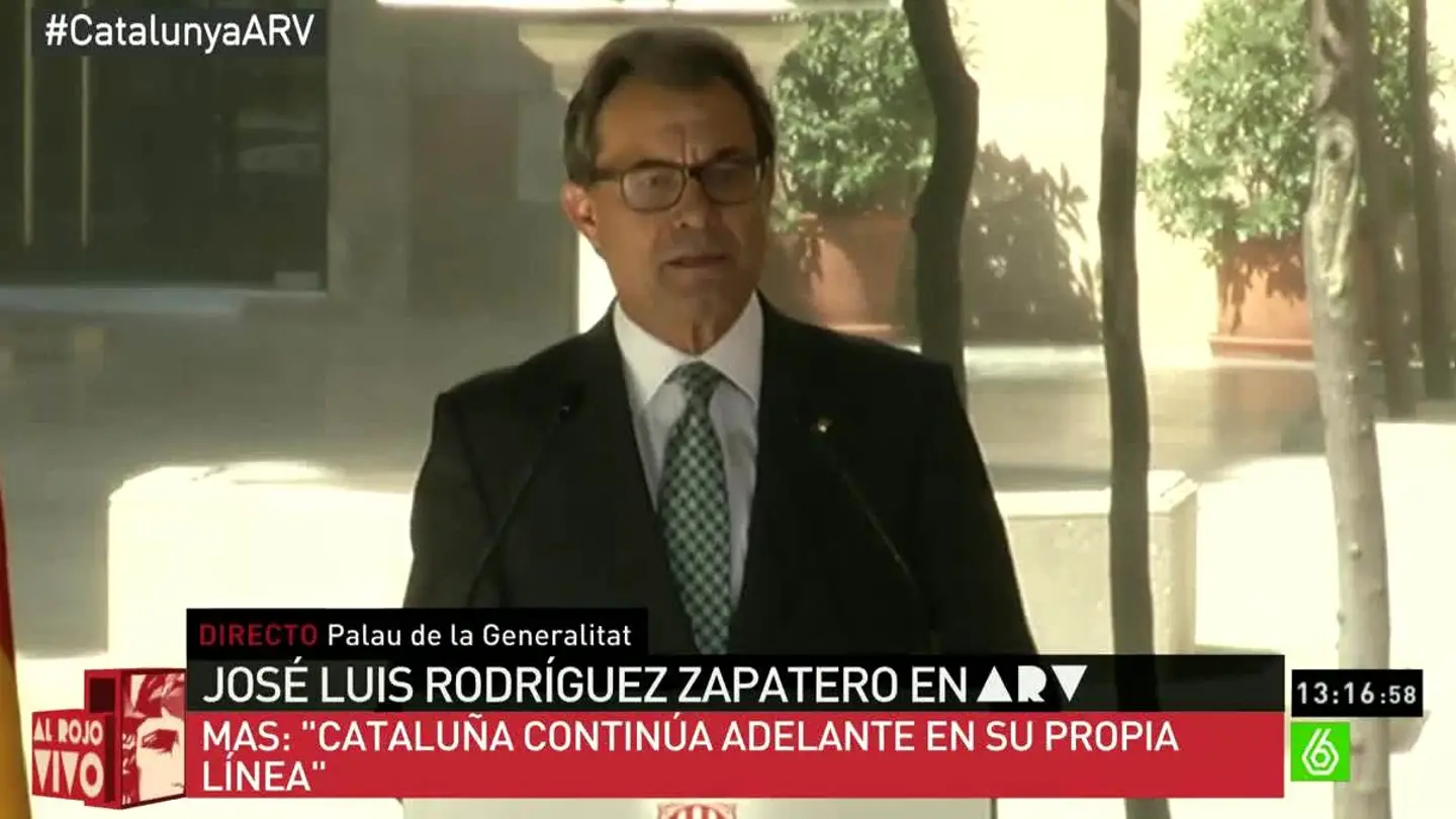 Atur Mas ante los medios Atur Mas ante los medios
