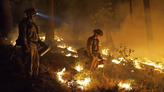 Incendio en las cercanías de Pollock Pines en California Incendio en las cercanías de Pollock Pines en California