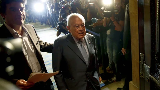 Jordi Pujol a su llegada al Parlament Jordi Pujol a su llegada al Parlament