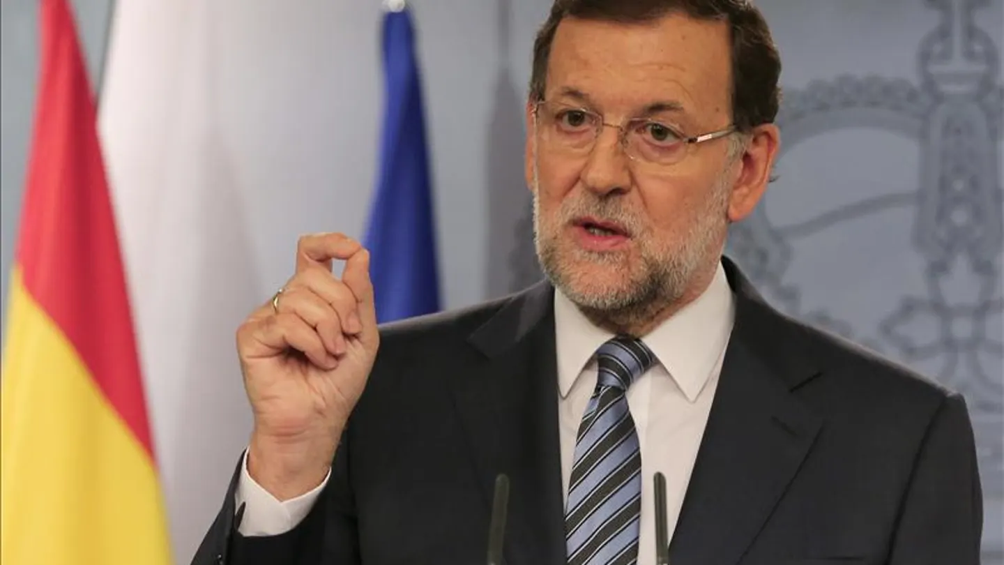 Mariano Rajoy durante su comparecencia institucional Mariano Rajoy durante su comparecencia institucional