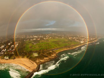 Arcoiris circular en Australia