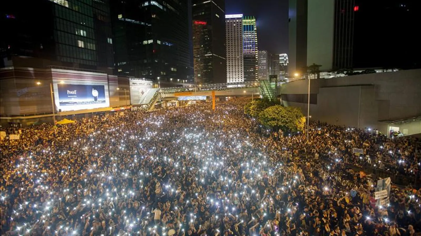 Manifestación en Hong Kong Manifestación en Hong Kong