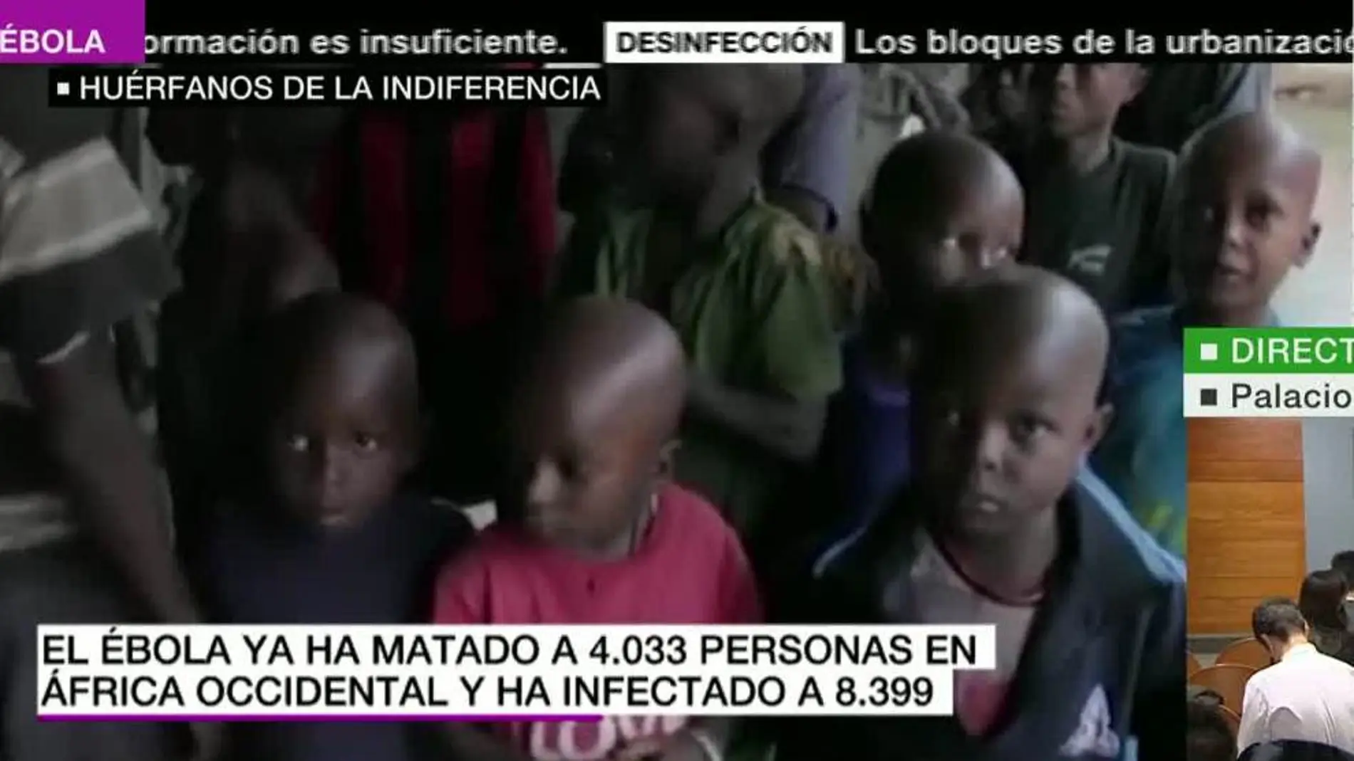 Unicef alerta de que ya son cerca de 4.000 niños huérfanos por el ébola