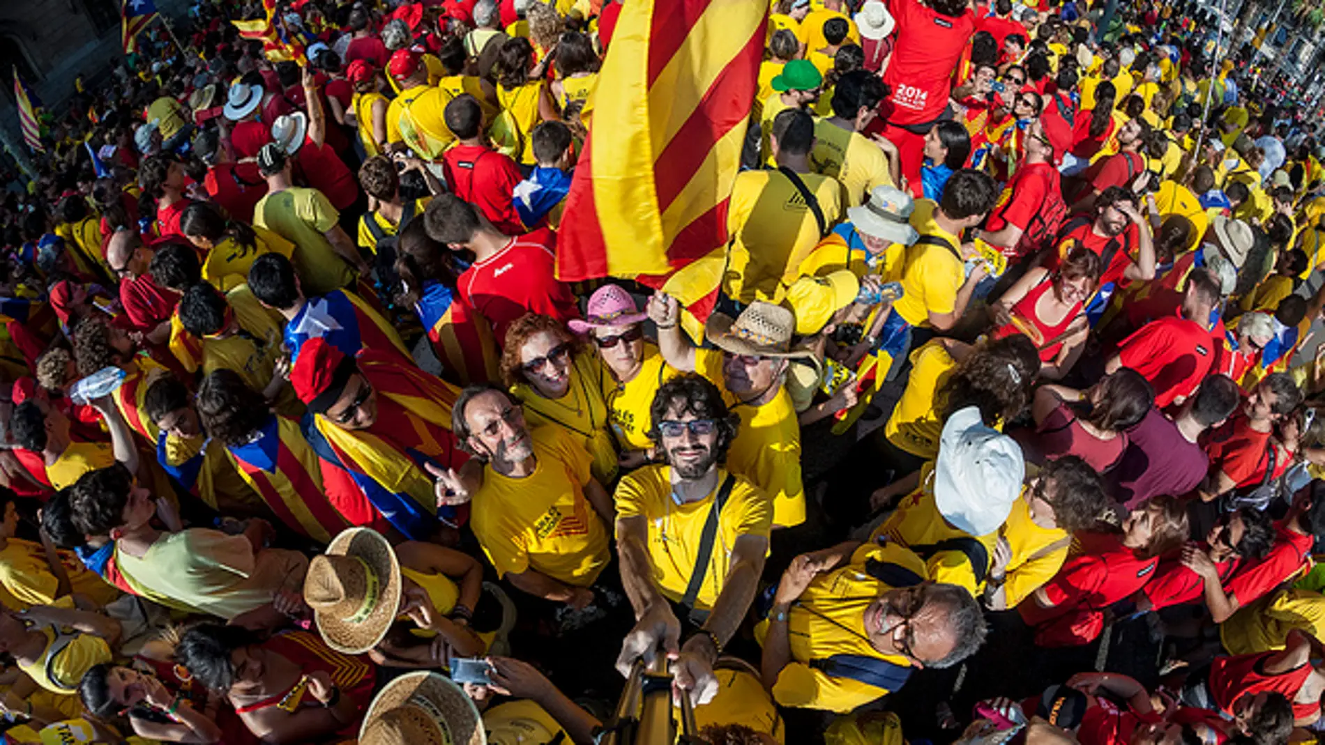 Manifestación de la Diada en Cataluña. /