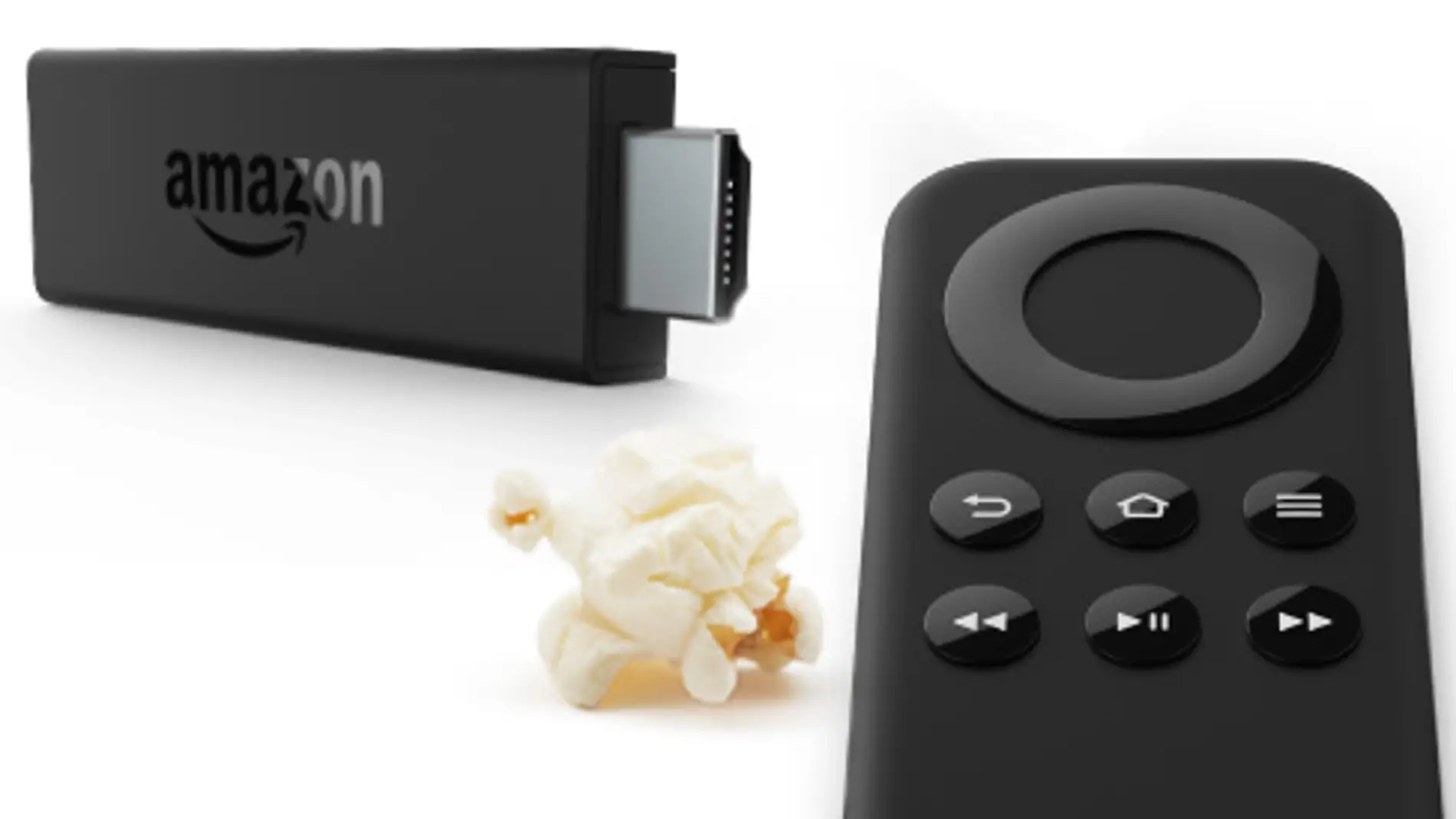 El Fire TV Stick viene acompañado de un mando a distancia